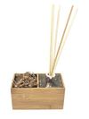 Diffusore oli essenziali | Aira | Stand in Bamboo naturale con Vaso per pianta. Fai da te, HLP 8,5 x 8,5 x 16,5 cm - 𝘕EASYJUNGLE
